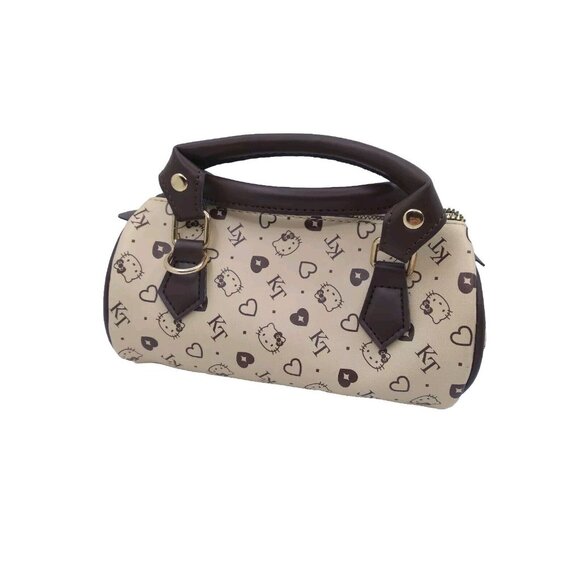 Hello Kitty Bag Y2k Retro Style Women  KT Print Cylinder Handbag 8.5" X 4" X 4" - Picture 9 of 10